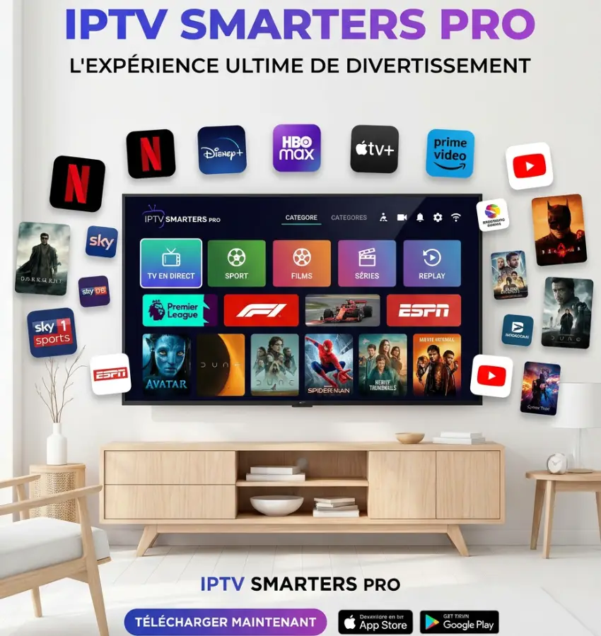 Abonnement IPTV Smarters Pro compatible France — IPTV Smarters Pro