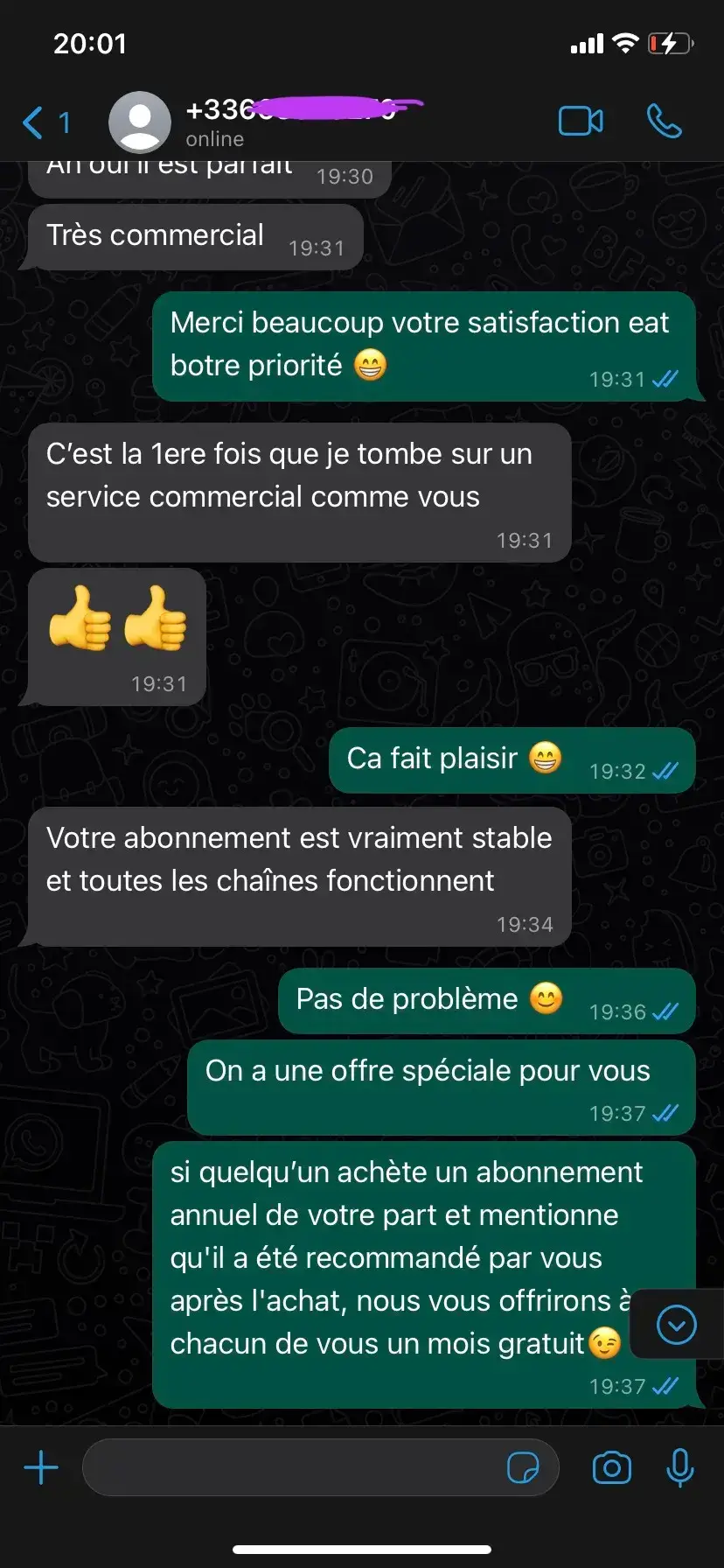Témoignage d’un client de notre abonnement IPTV